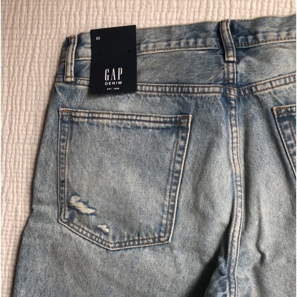 Gap Men Distressed Jean Shorts Size 32 - Picture 9 of 12